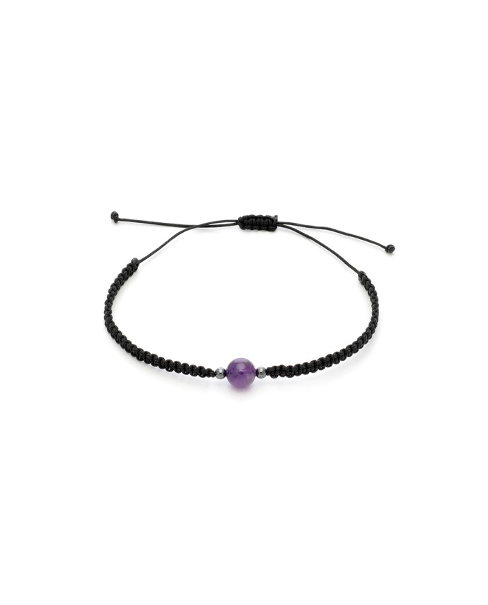 ΑΝΔΡΙΚΟ ΒΡΑΧΙΟΛΙ AMETHYST STONE Ανδρικά