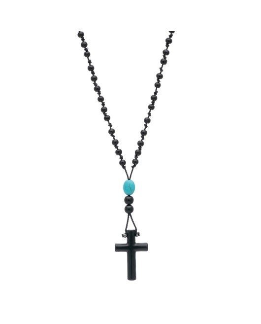 ΡΟΖΑΡΙΟ ΣΤΑΥΡΟΣ TURQUOISE ΟΝΥΧΑΣ Ανδρικά