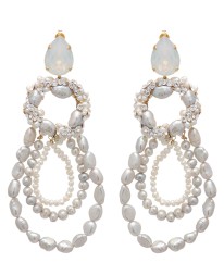 ΣΚΟΥΛΑΡΙΚΙΑ CHANDELIER PEARL ΧΡΥΣΟ Γάμος