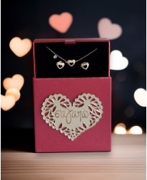 LOVE BOX ΣΕΤ ΚΟΣΜΗΜΑΤΩΝ ΚΑΡΔΟΥΛΑ