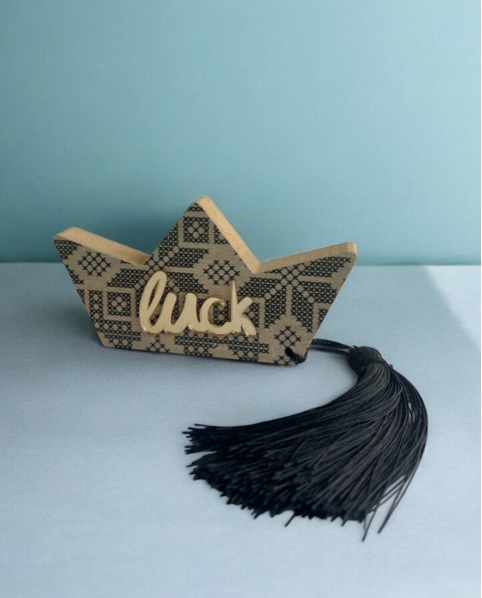 Σουβενίρ Ξύλινο Γούρι Καραβάκι Luck