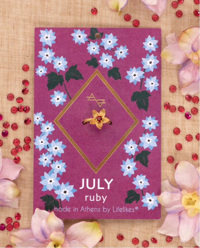 ΔΑΧΤΥΛΙΔΙ BIRTHSTONE JULY Κοσμήματα