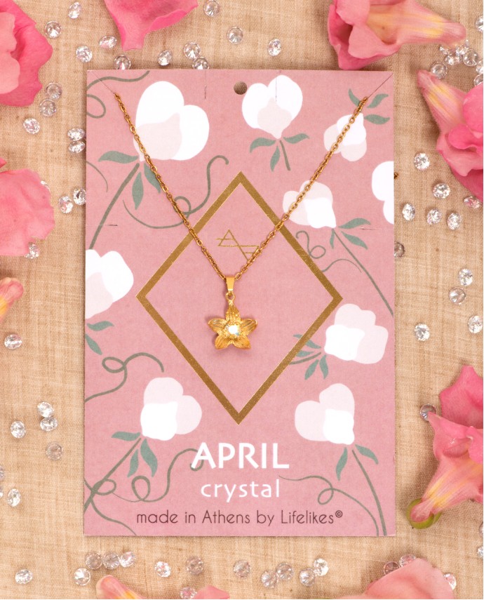 ΚΟΛΙΕ BIRTHSTONE APRIL Κολιέ