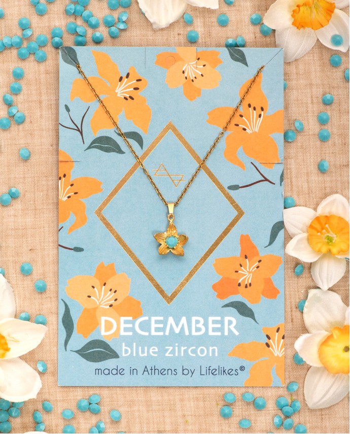 ΚΟΛΙΕ BIRTHSTONE DECEMBER Κολιέ