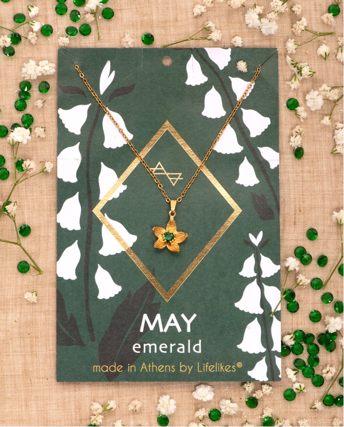ΚΟΛΙΕ BIRTHSTONE MAY Κολιέ