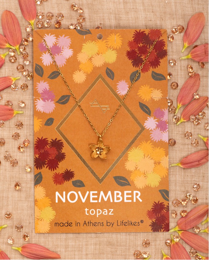 ΚΟΛΙΕ BIRTHSTONE NOVEMBER Κολιέ