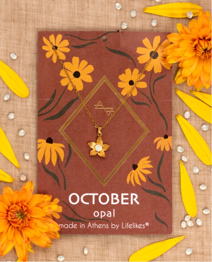 ΚΟΛΙΕ BIRTHSTONE OCTOBER Κολιέ