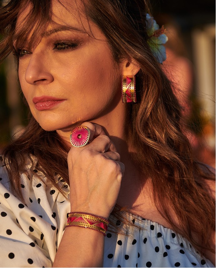 ΒΡΑΧΙΟΛΙ ZIRCONIA NUFARO FUCHSIA Βραχιόλια Χεριού