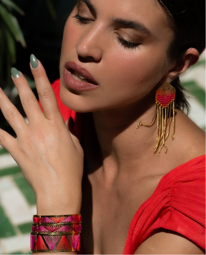 ΒΡΑΧΙΟΛΙ VENTALIA KEDIMA ΧΡΥΣΟ FUCHSIA Βραχιόλια Χεριού