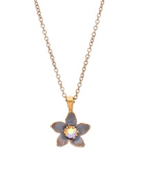 ΚΟΛΙΕ MINI FLORET ΓΚΡΙ ΧΡΥΣΟ Κολιέ
