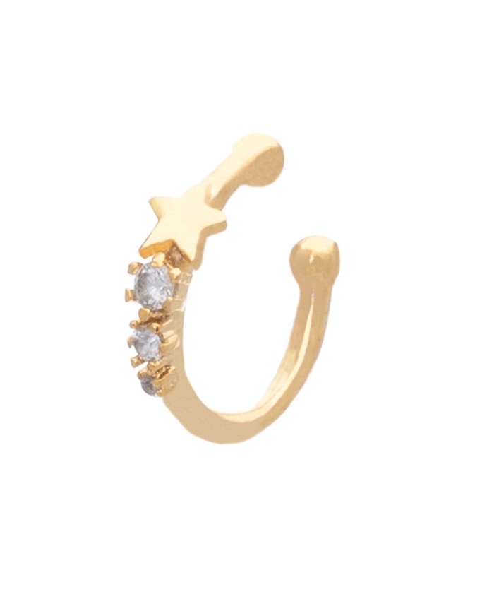 EAR CUFF ΑΣΤΕΡΙ ZIRCON Σκουλαρίκια
