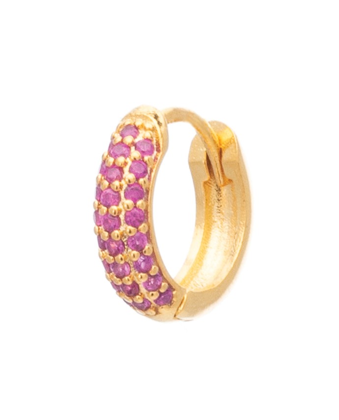 ΚΡΙΚΑΚΙΑ FULL ZIRCON MAGENTA Σκουλαρίκια