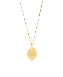 Κολιέ Zircon Leaf Λευκό Κολιέ