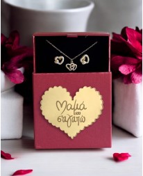 Mother's Box Σετ Κοσμημάτων Double Heart Δώρα