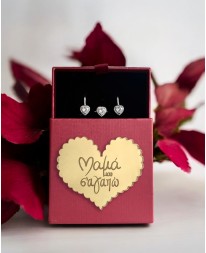 Mother's Box Σετ Κοσμημάτων Exclusive Hearts Ασημί Δώρα