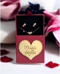 Mother's Box Σετ Κοσμημάτων Καρδούλες Δώρα