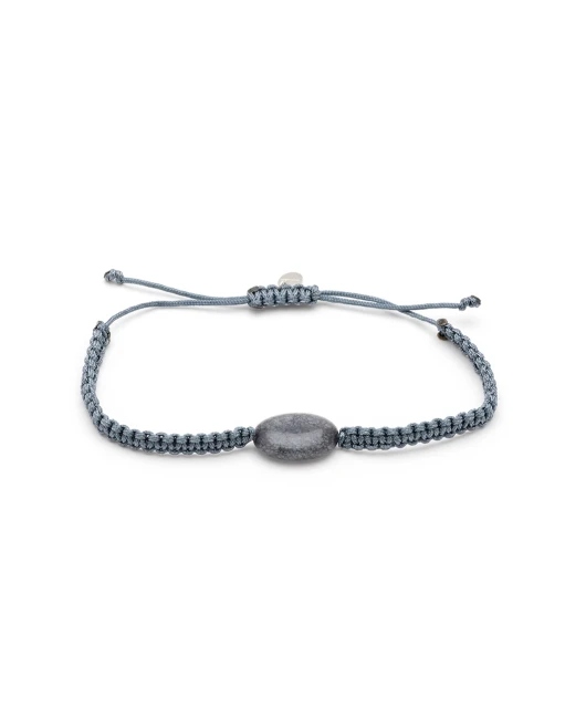 ΑΝΔΡΙΚΟ ΒΡΑΧΙΟΛΙ SINGLE OVAL GREY Ανδρικά