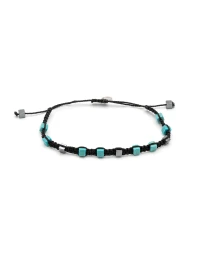 ΑΝΔΡΙΚΟ ΒΡΑΧΙΟΛΙ TURQUOISE & HEMATITE CUBES Ανδρικά