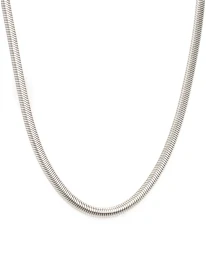 ΚΟΛΙΕ SNAKE CHAIN ΑΣΗΜΙ Κολιέ