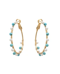 ΣΚΟΥΛΑΡΙΚΙΑ SUMMER TOUCH DOTS M ΧΡΥΣΟ Σκουλαρίκια