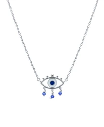 ΚΟΛΙΕ EYE TEARS ΜΠΛΕ ΑΣΗΜΙ Κολιέ