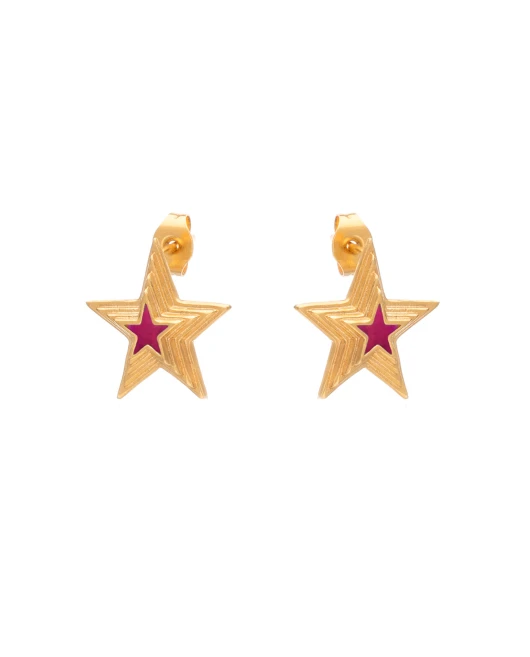 ΣΚΟΥΛΑΡΙΚΙΑ RISING STAR MAGENTA Σκουλαρίκια