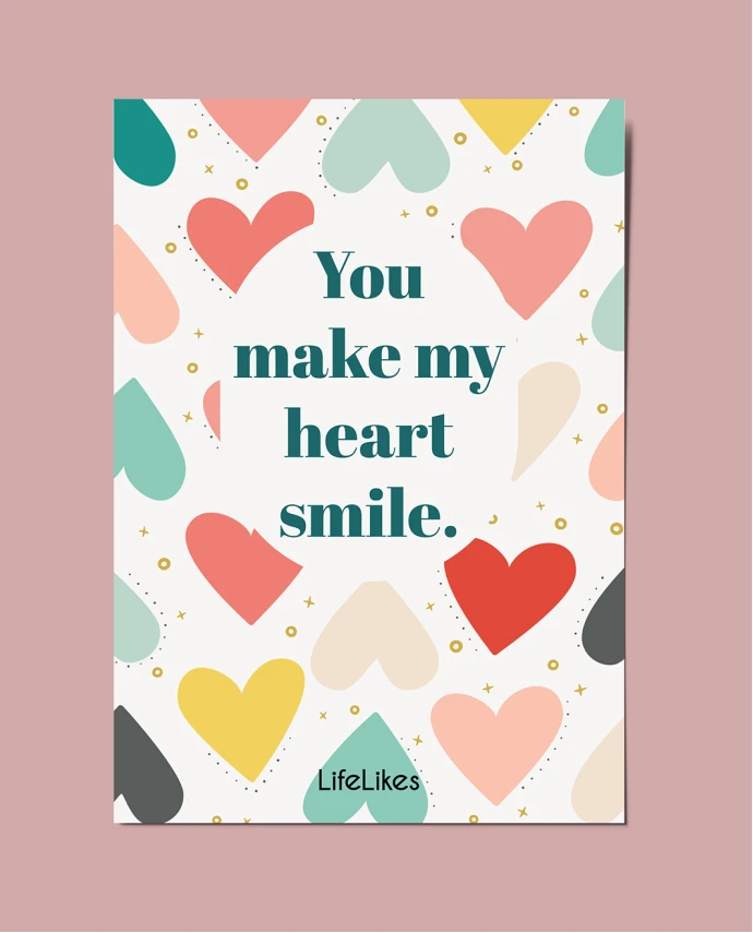 ΕΥΧΕΤΗΡΙΑ ΚΑΡΤΑ "YOU MAKE MY HEART SMILE" Δώρα