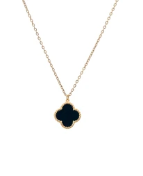 ΚΟΛΙΕ ROYAL FLOWER ΜΑΥΡΟ ΧΡΥΣΟ Κολιέ