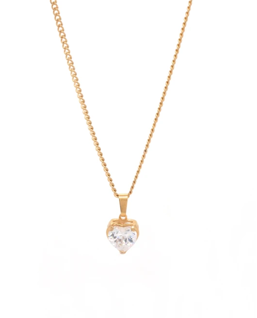 ΚΟΛΙΕ LOVE ZIRCON ΛΕΥΚΟ ΧΡΥΣΟ Κολιέ