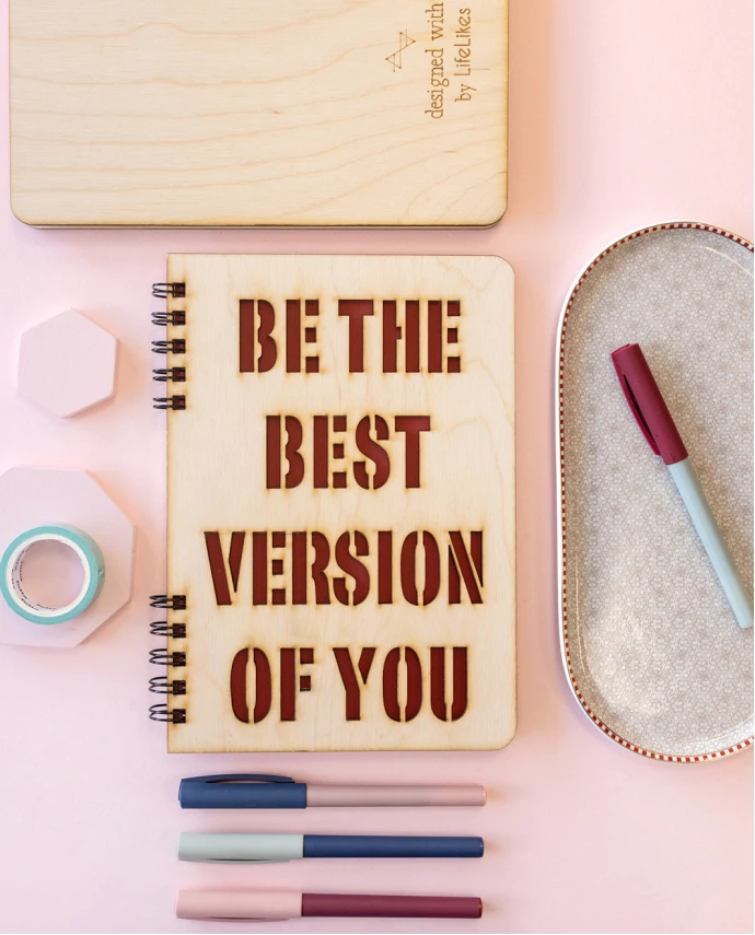 ΞΥΛΙΝΟ ΑΤΖΕΝΤΑ BE THE BEST VERSION OF YOU Σπίτι & Γραφείο