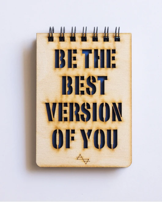 ΞΥΛΙΝΟ ΜΠΛΟΚΑΚΙ BE THE BEST VERSION OF YOU Σπίτι & Γραφείο