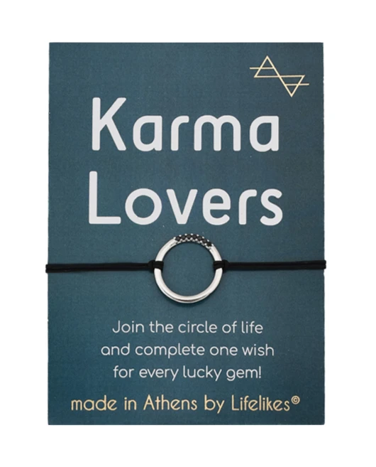 CHARM KARMA LOVERS ΑΣΗΜΙ ΜΕ ΜΑΥΡΑ ΖΙΡΓΚΟΝ 