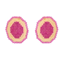 ΣΚΟΥΛΑΡΙΚΙΑ POLYGON MOTIVO MAGENTA Σκουλαρίκια
