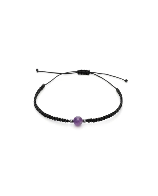 ΑΝΔΡΙΚΟ ΒΡΑΧΙΟΛΙ AMETHYST STONE Ανδρικά
