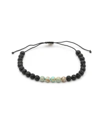 ΑΝΤΡΙΚΟ ΒΡΑΧΙΟΛΙ FIVE BEADS TΥΡΚΟΥΑΖ Ανδρικά
