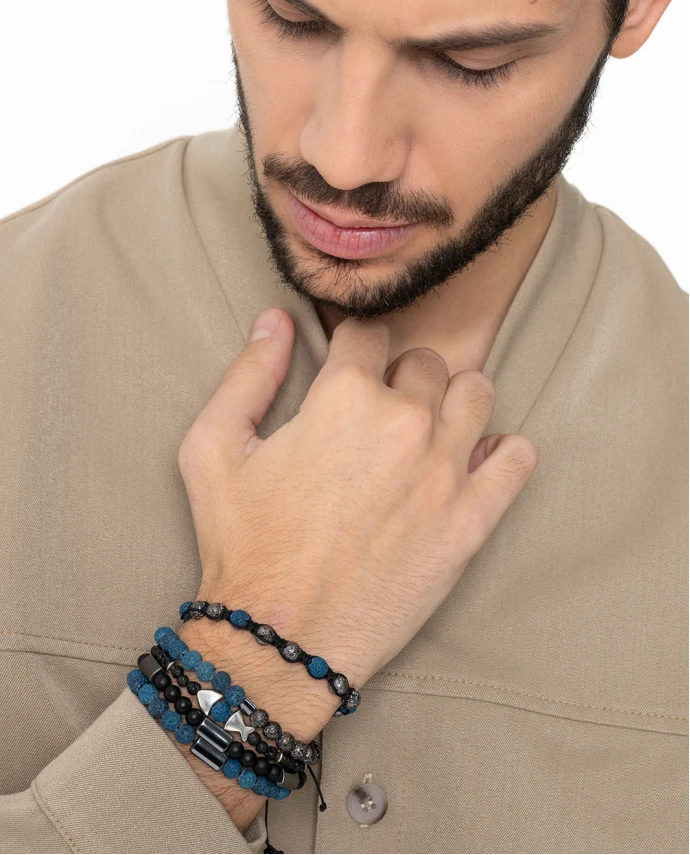 ΑΝΔΡΙΚΟ ΒΡΑΧΙΟΛΙ LAVA HALF BLUE Ανδρικά
