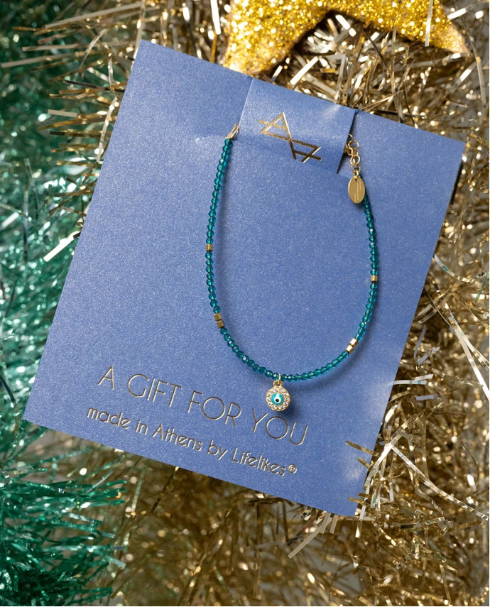 A GIFT FOR YOU - ΜΑΤΙ ΠΡΑΣΙΝΟ ΜΕ ΖΙΡΓΚΟΝ ΒΡΑΧΙΟΛΙ 