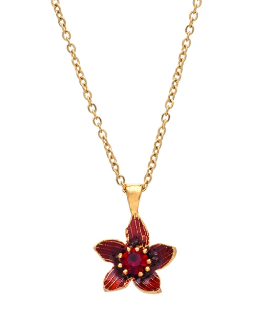 ΚΟΛΙΕ MINI FLORET ΜΠΟΡΝΤΩ ΧΡΥΣΟ Κολιέ