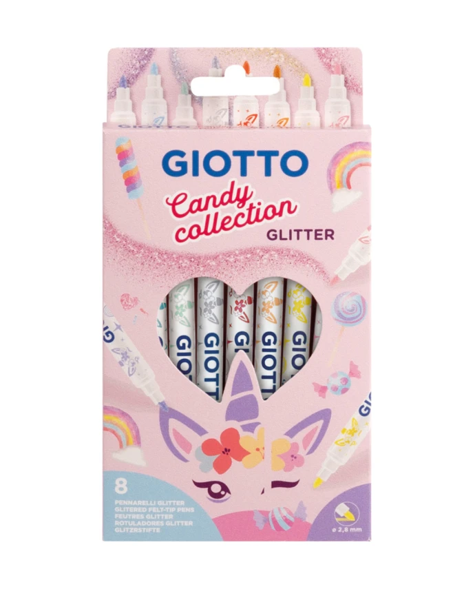 Μαρκαδόροι Glitter Candy Παστέλ Σπίτι & Γραφείο