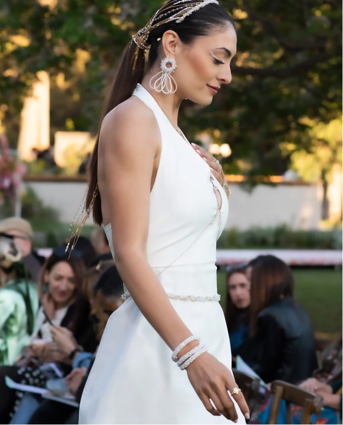 ΣΚΟΥΛΑΡΙΚΙΑ GLAM LILIBET ΛΕΥΚΟ ΧΡΥΣΟ Γάμος