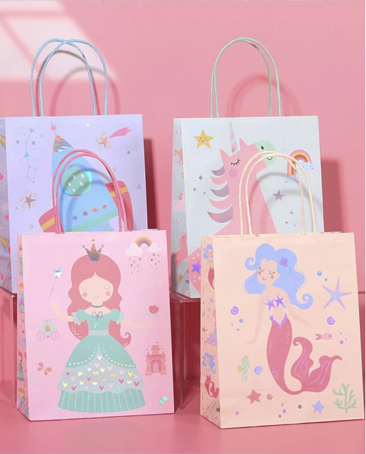 Τσάντες χάρτινες girl designs - 32 x 42 x 11 cm Δώρα