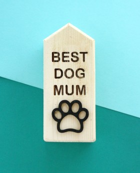 Επιτραπέζιο Γούρι Σπιτάκι Best Dog Mum