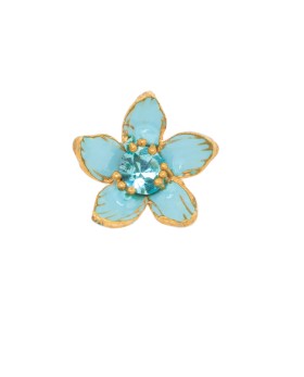 Σκουλαρίκια Mini Floret Γαλάζιο