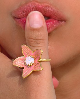 Δαχτυλίδι Floret Ροζ