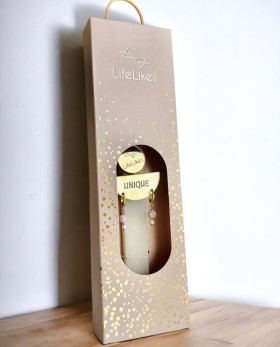 Λαμπάδα Γυναικεία Unique με Σκουλαρίκια Χρυσά  Σε Κουτί
