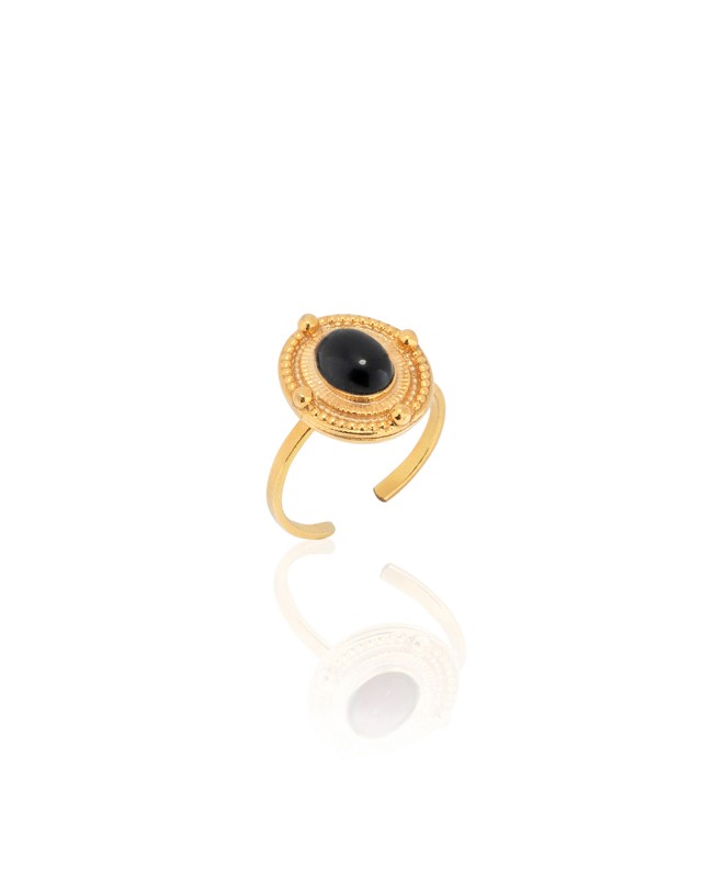 Δαχτυλίδι Mademoiselle Χρυσό Μαύρο