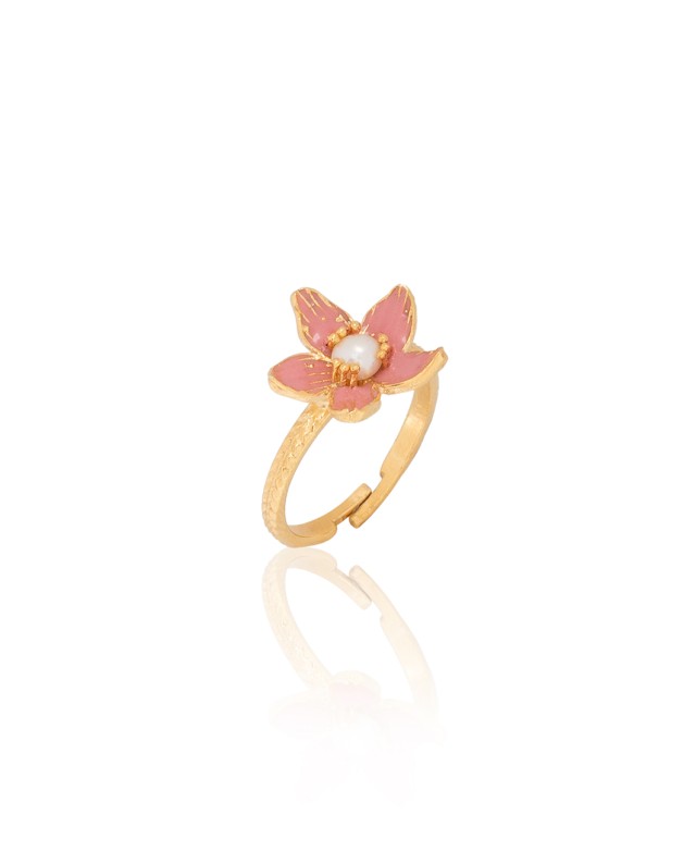 Δαχτυλίδι Mini Floret Ροζ
