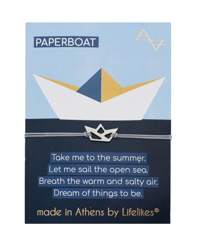 Charm Paper Boat Ασημί