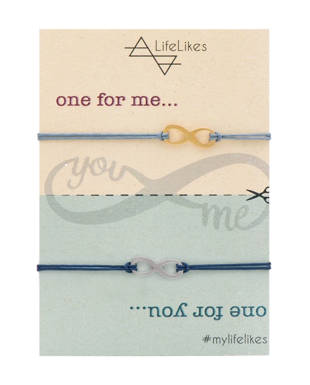 Charm One For You One For Me Γκρι Μπλε