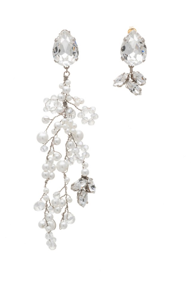 Σκουλαρίκια Pearl Crystal Branches
